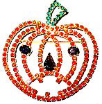 Big Bold Jack O Lantern Pumpkin Pin